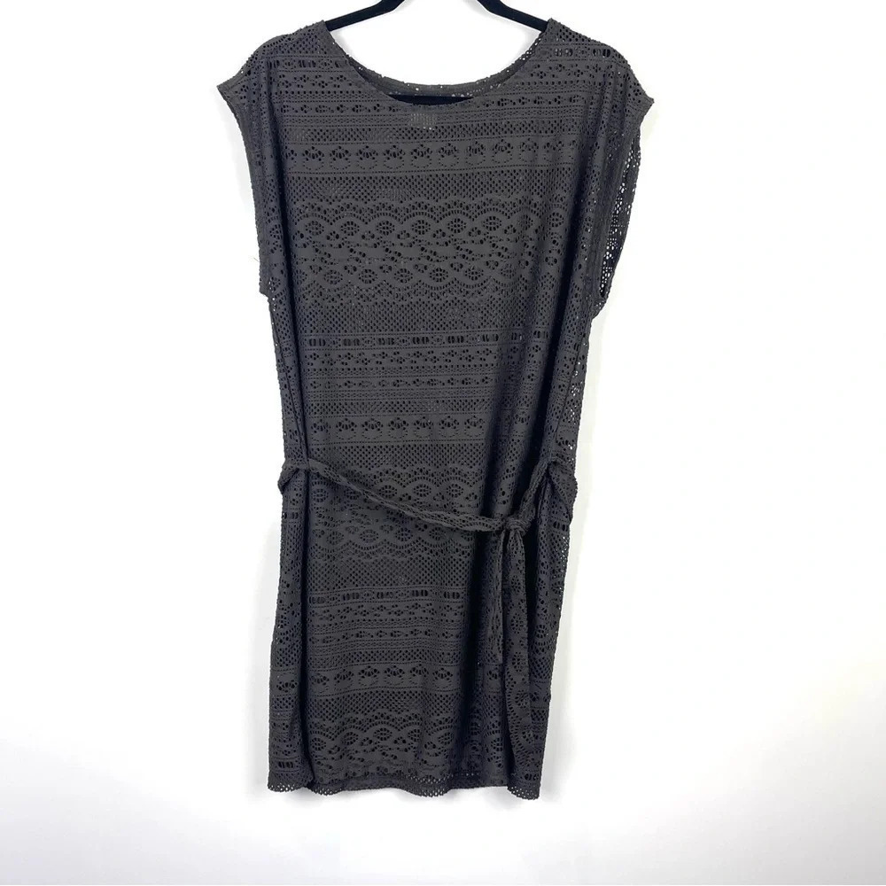 Merona Dark Grey Swim Suit Cover Up Dress Size Medium
